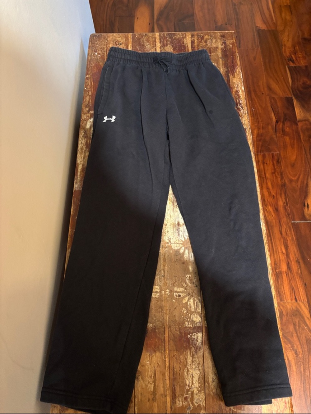 Under Armour Black Sweatpants with White Logo